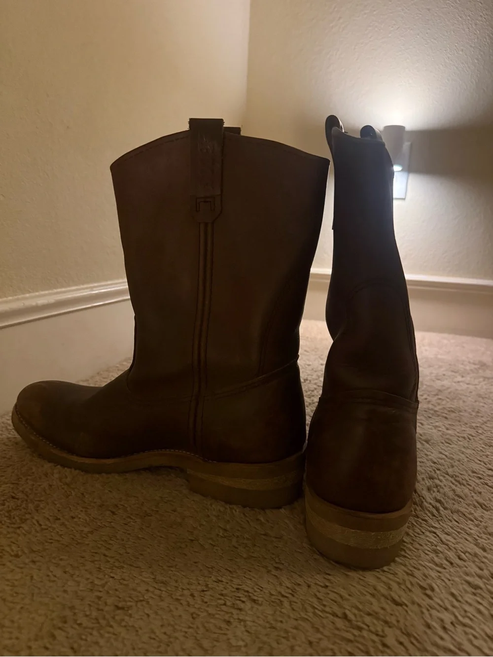 Men's Red Wing Brown Leather Western Work Boots